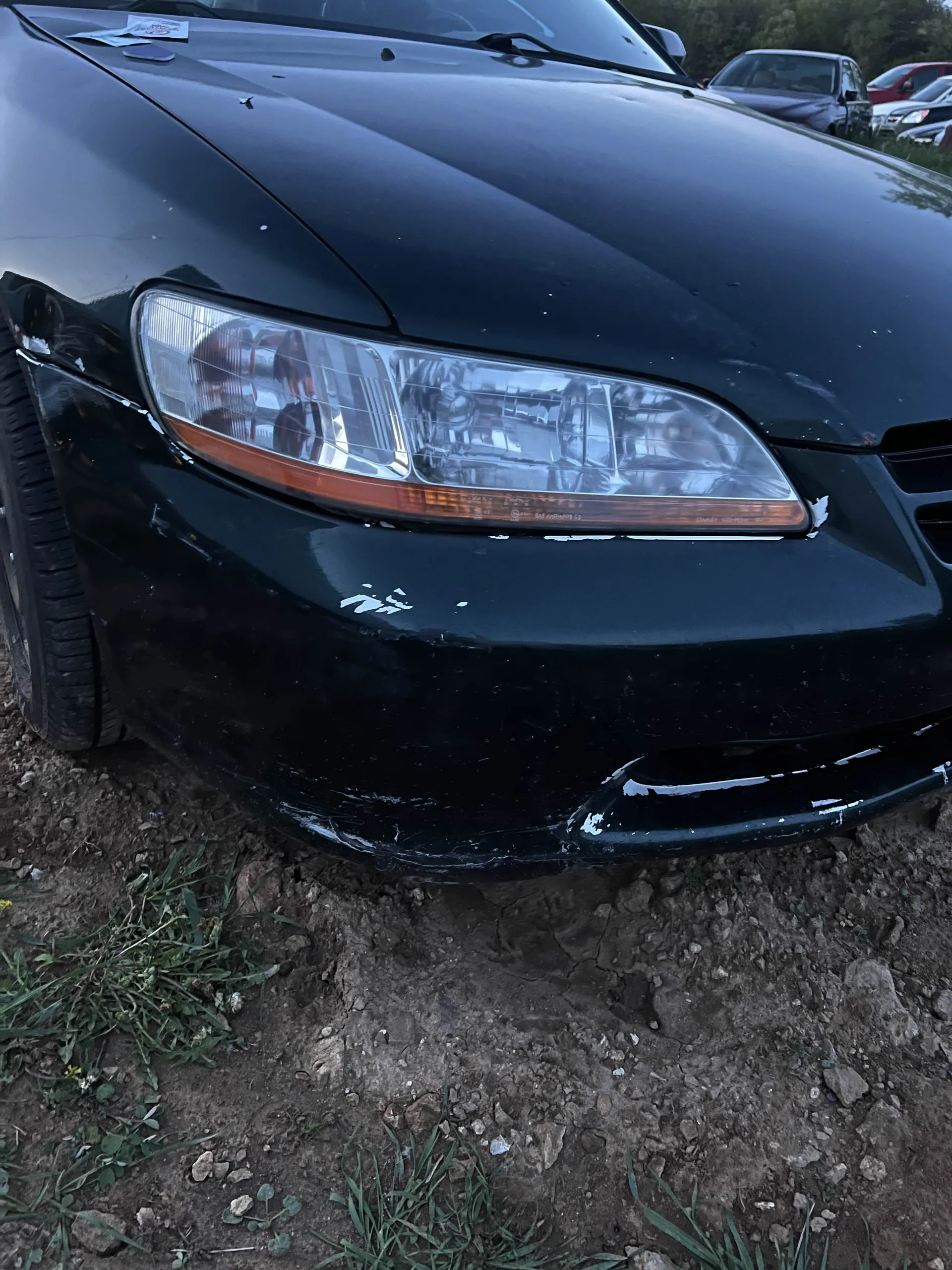 Headlight after restoration