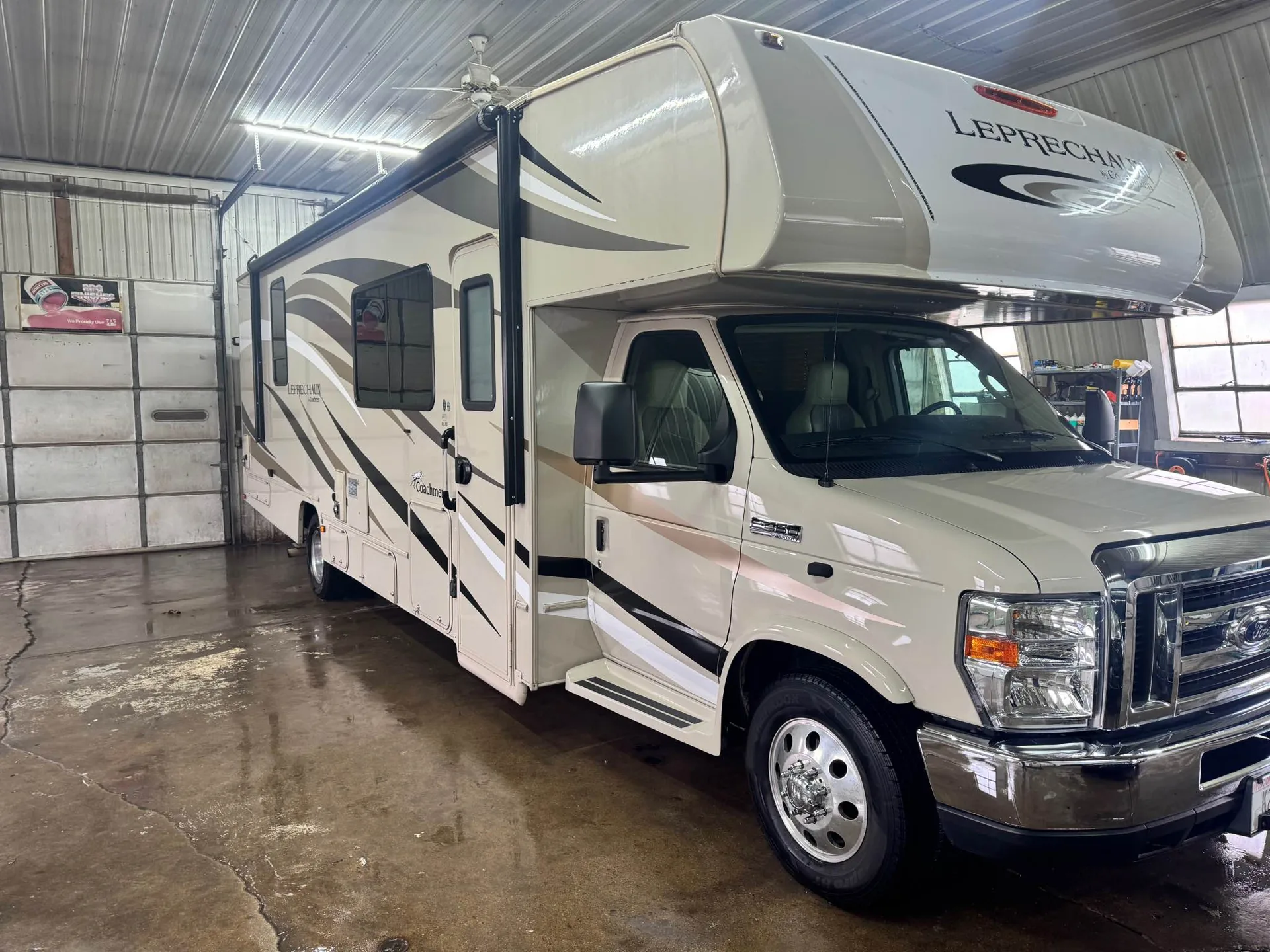 Camper exterior wash
