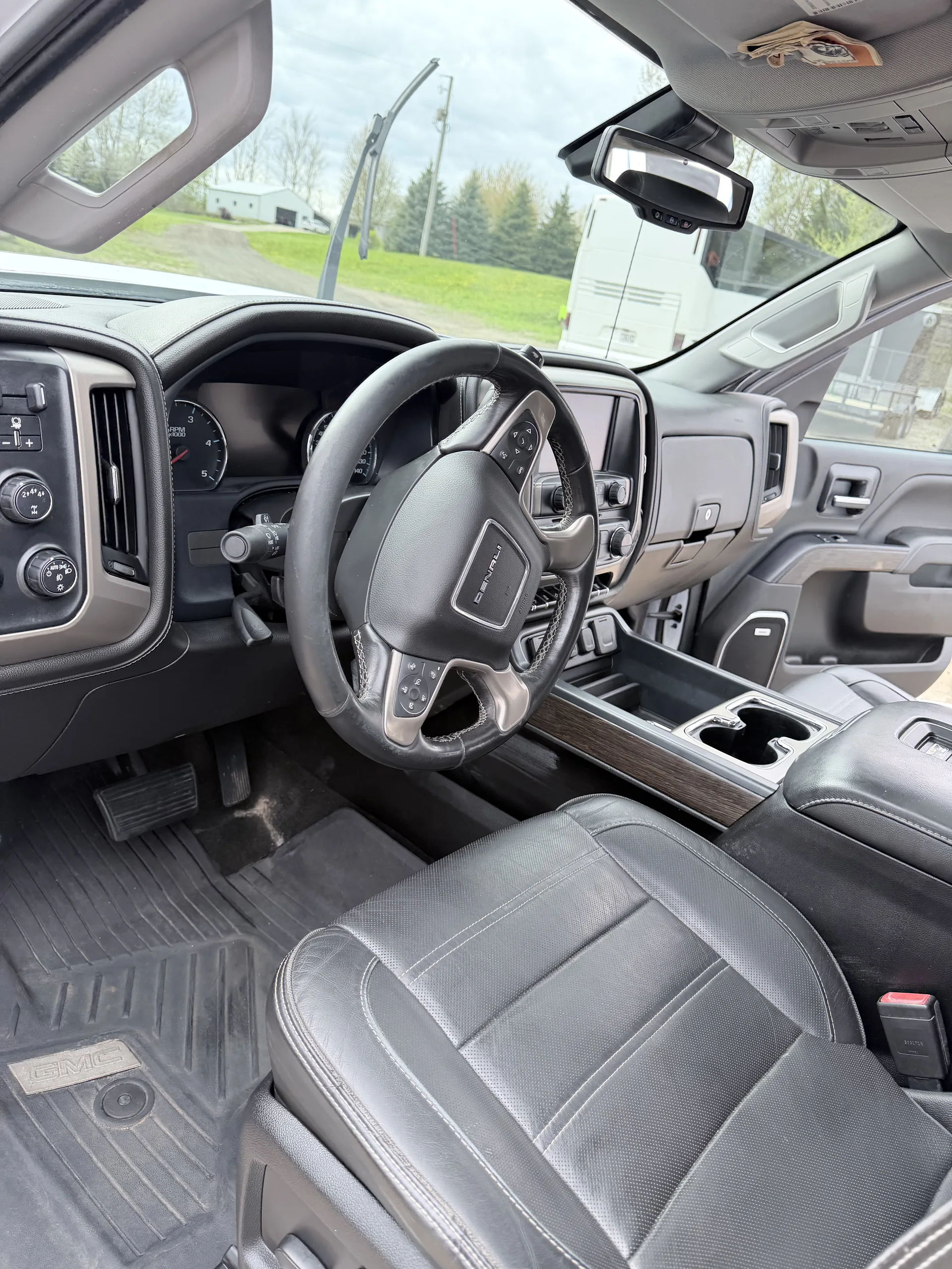GMC Sierra interior detail — after