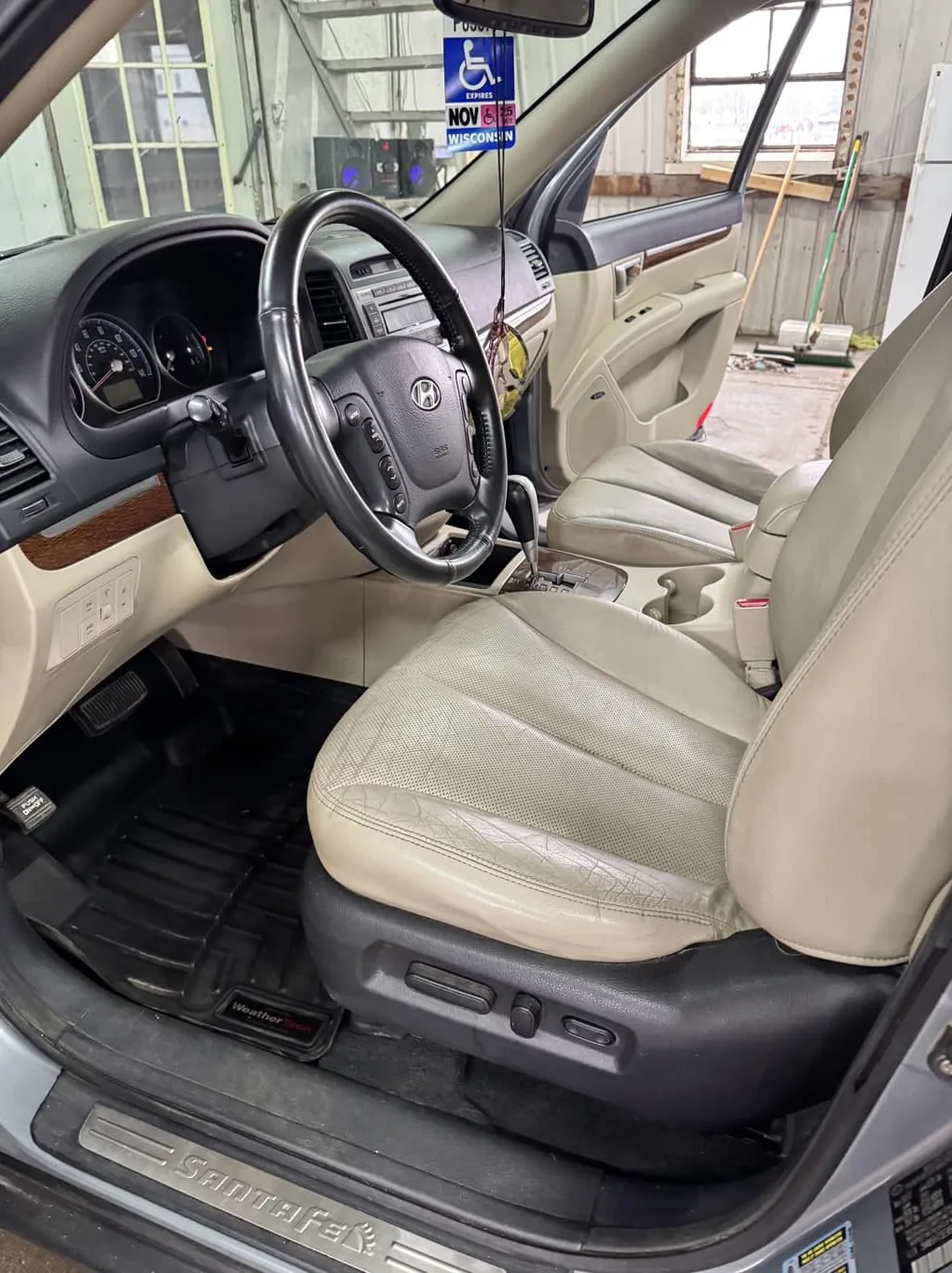 Interior seat after cleaning